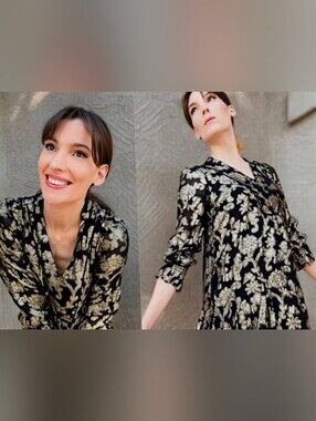ANTHROPOLOGIE Metallic Dress